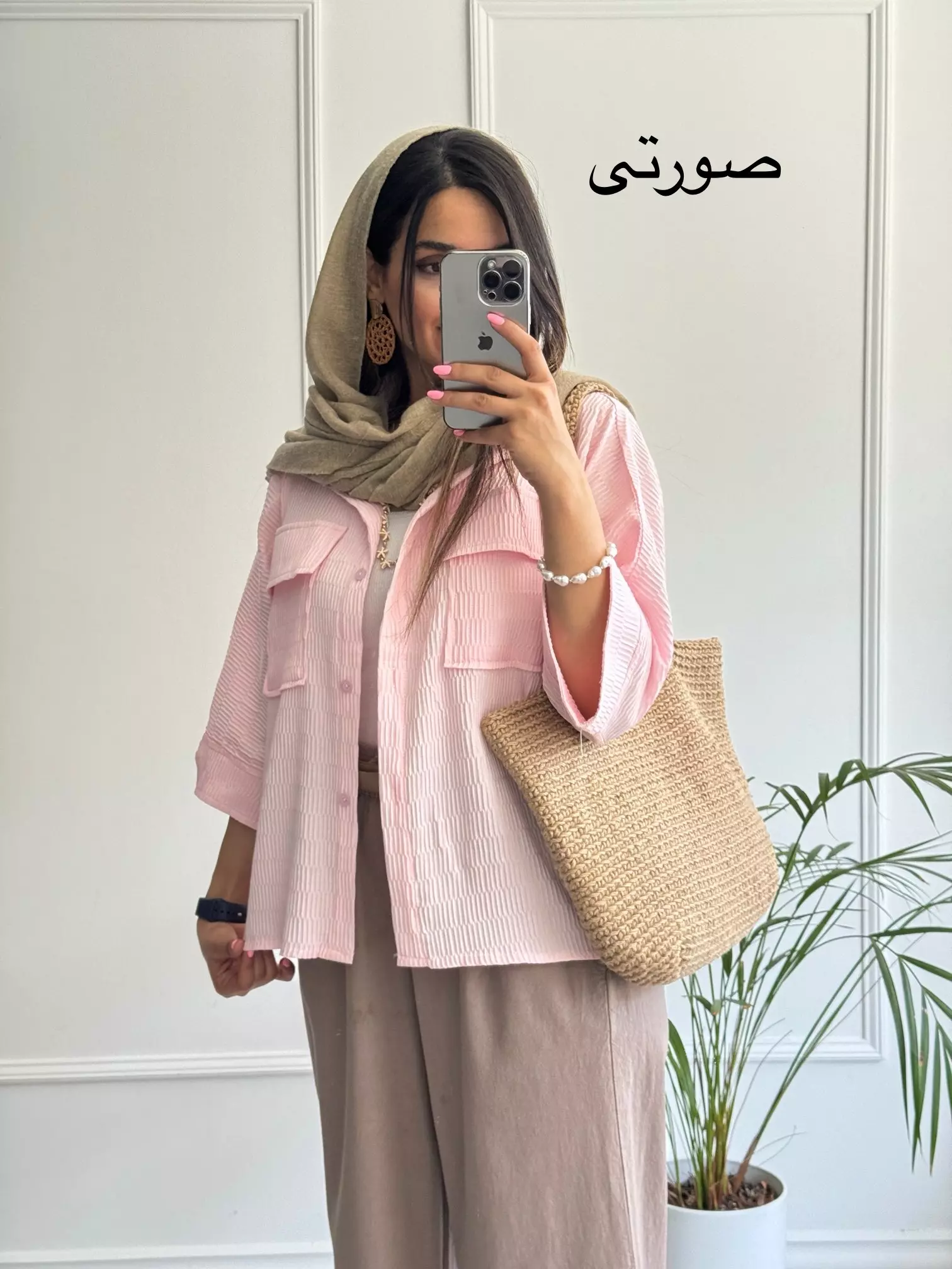 مانتو شومیزی باکسی آیناز